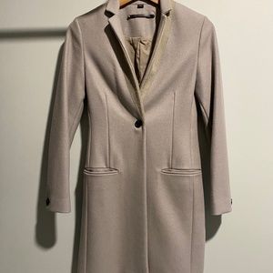 All Saints Beige Women's Coat
